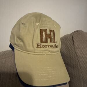 Hornady Ammunition Strapback Hat Embroidered Logo One Size Adjustable Unisex